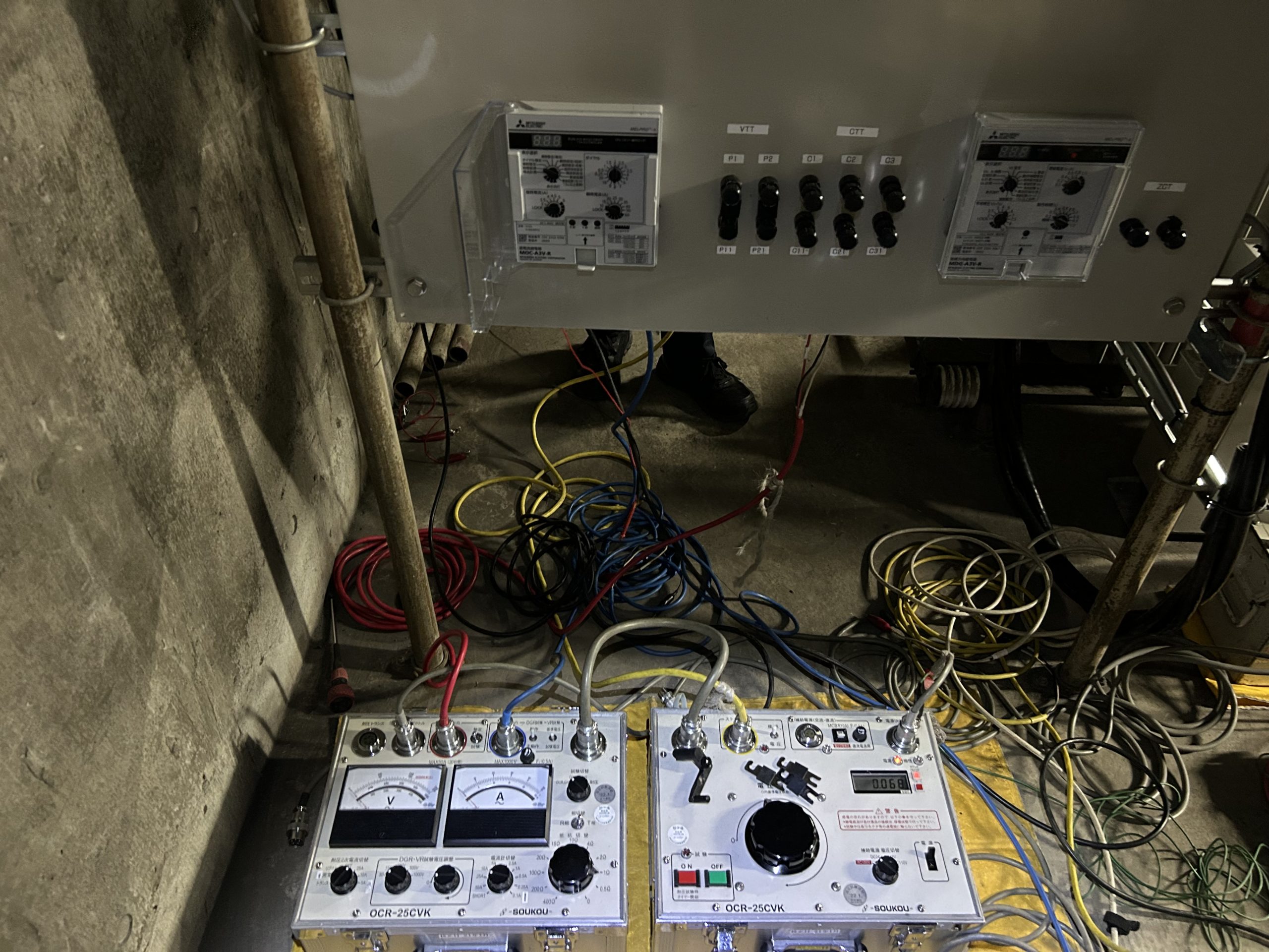 リレー試験の端子を使わない実施例